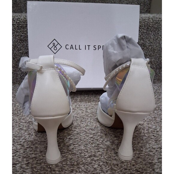 NEW! Women's Call It Spring White High Heel Pumps, Size 10 - Picture 9 of 12